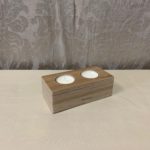 Küünlajalg vineer + spoon kahele küünlale